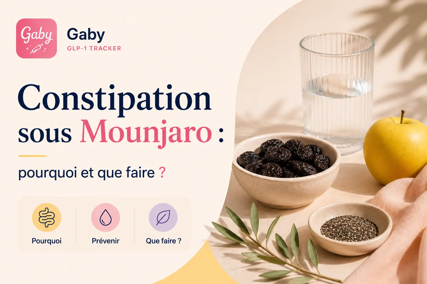 Constipation sous Mounjaro : pourquoi et que faire ?