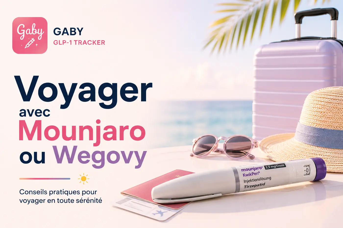 Voyager avec Mounjaro ou Wegovy : transport et conservation en vacances
