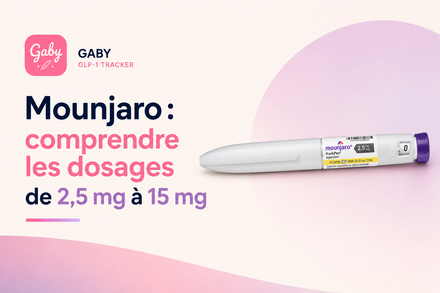 Mounjaro : comprendre les dosages de 2,5 mg à 15 mg