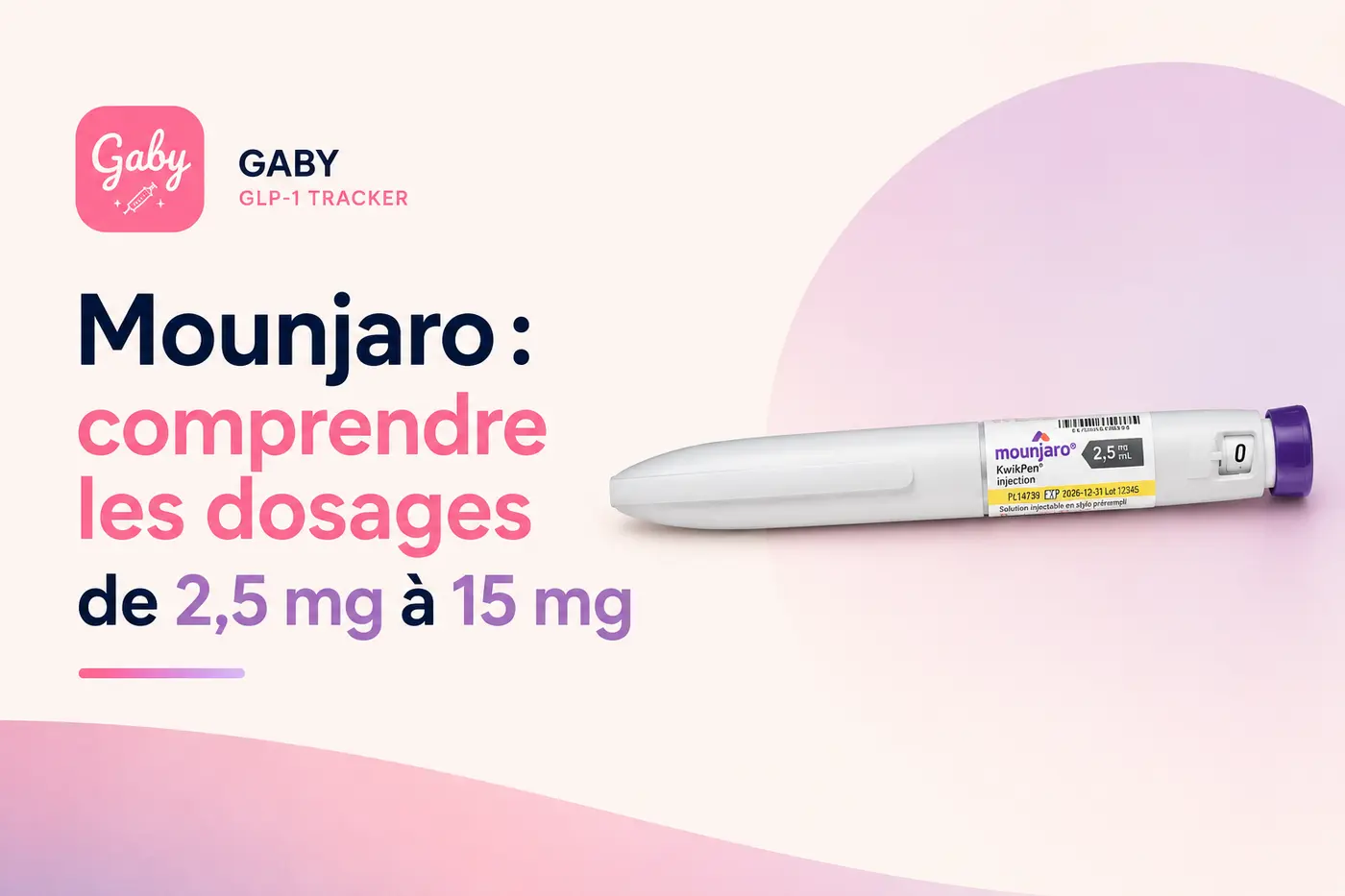 Mounjaro : comprendre les dosages de 2,5 mg à 15 mg