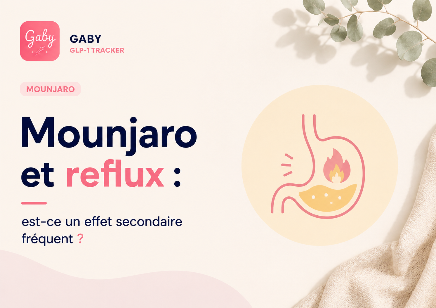 Mounjaro et reflux : est-ce un effet secondaire fréquent ?